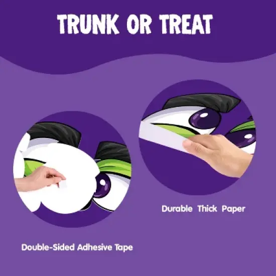 Joyfy Halloween Frankenstein Trunk or Treat Car Decorations Kit for SUV,  Halloween Archway Garage Door Decor Props, Car Stickers with Balloons image {3}