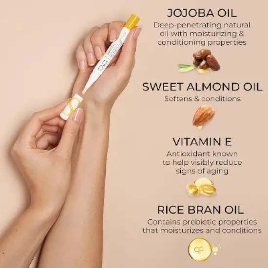 CND Solar Oil Nail Essential Pen | Cuticle Oil Pen, Keratin Treatment Pen | On-the-Go | SolarOil | A highly effective treatment - (0.08 oz) image {1}