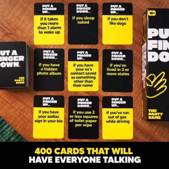 Hunch Studios Put a Finger Down Card Game: Creative Thinking Party Game, 2+ Players, 30-60 Minutes image {5}