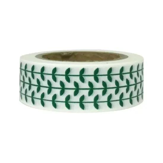 Wrapables Washi Masking Tape, Green and Gold Group image {13}