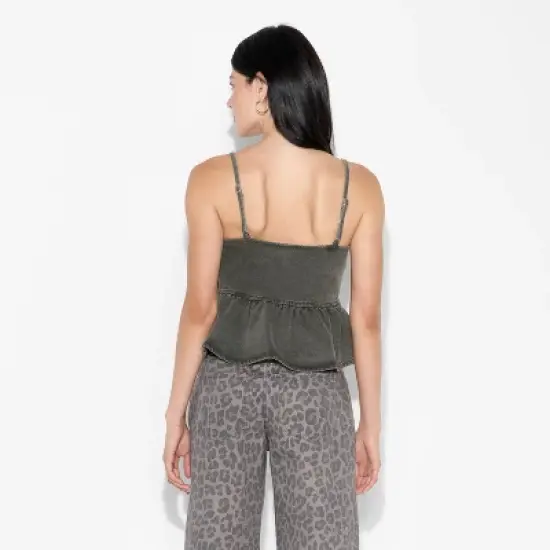 Women's Denim Peplum Tank Top - Wild Fable&trade; image {2}