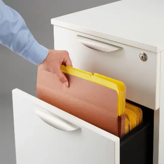 HITOUCH BUSINESS SERVICES Reinforced File Pocket 1.75" Expansion Letter Size Brown 25/Box image {3}