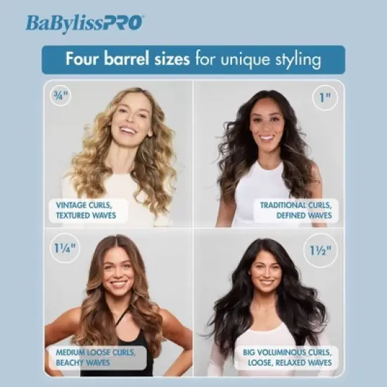 BaBylissPRO Nano Titanium Curling Wand - Blue - 1.25" image {2}