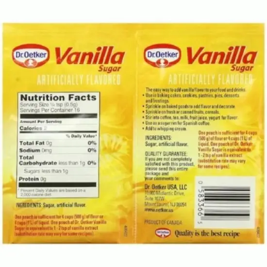 Dr. Oetker Vanilla Sugar .32 Oz. (Pack of 12) image {1}