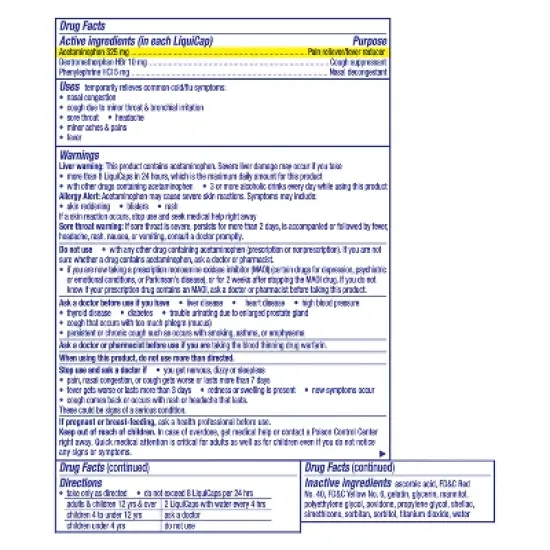 Vicks DayQuil Cold & Flu Multi-Symptom Medicine LiquiCaps - 24ct image {1}