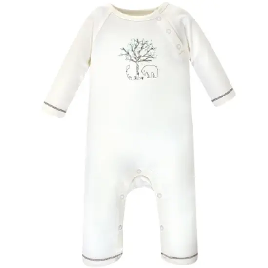 Touched by Nature Baby Organic Cotton Coveralls 3pk, Birch Tree image {3}