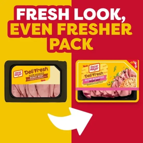 Oscar Mayer Deli Fresh Slow Roasted Roast Beef Sliced Lunch Meat - 7oz image {2}