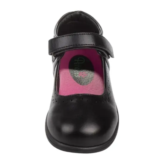 Petalia Girls' Tween Floral Faux leather School Shoes image {3}