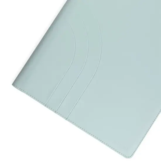 Altitude Padfolio 10"x12.5" Vegan Leather Seafoam Blue Debossed Arch image {6}