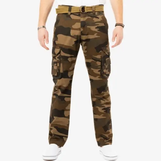 X RAY Men's Belted Classic Fit Cargo Pants image {5}