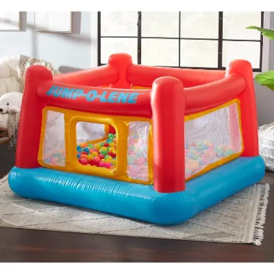 Intex Inflatable Jump O Lene Bounce House & Colorful Jump O Lene Castle Bounce image {2}
