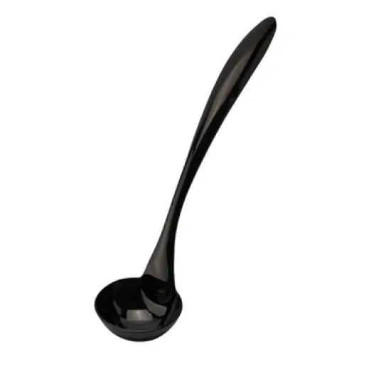 Cuisipro Black Tempo Noir Mirror Finished Ladle, 10 Inch image {1}