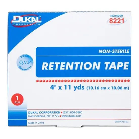 Dukal Pre-Cut Retention Tape 4"X 11 YD image {2}