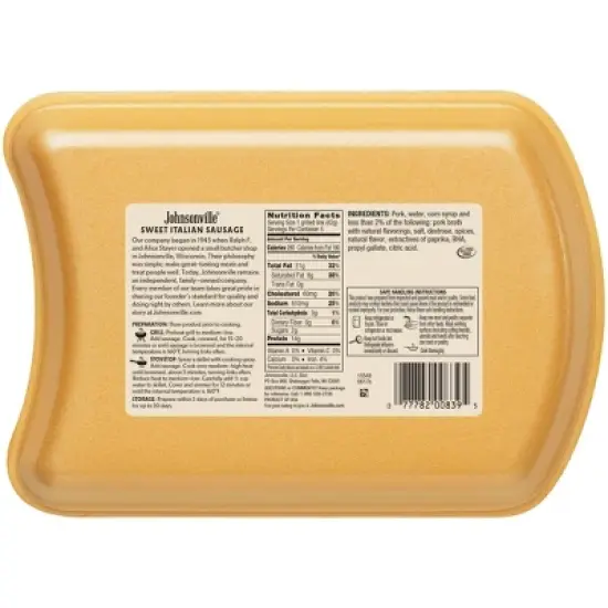 Johnsonville Sweet Italian Sausage Links - 19oz/5ct image {1}