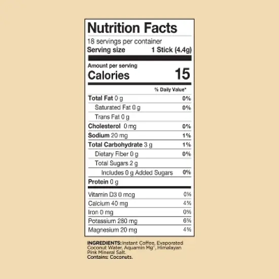 VitaCup Hydration Coffee Instant Packets w/ Electrolytes & Magnesium Medium Roast - 36ct image {6}