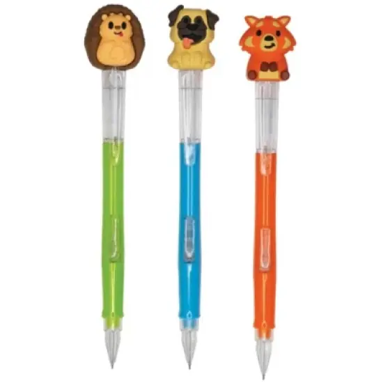 Totally Adorable 3D Mechanical Pencils (3 Pack) - Cute Designs, Refillable, 0.7mm #2 HB Lead image {3}