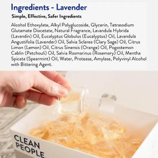 Laundry Detergent Pods - Lavender - Hypoallergenic Laundry Pods - Ultra Concentrated, Recyclable Packaging, Stain Fighting image {4}