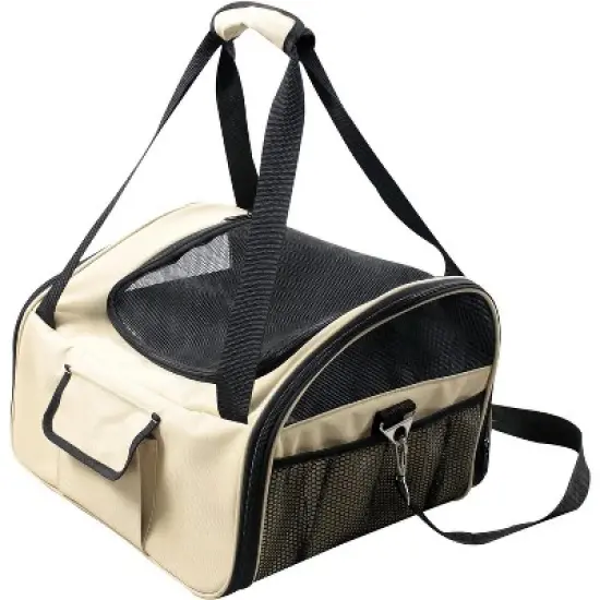 Pet Life Ultra-Lock' Collapsible Safety Travel Wire Folding Pet Car Seat Carrier image {2}