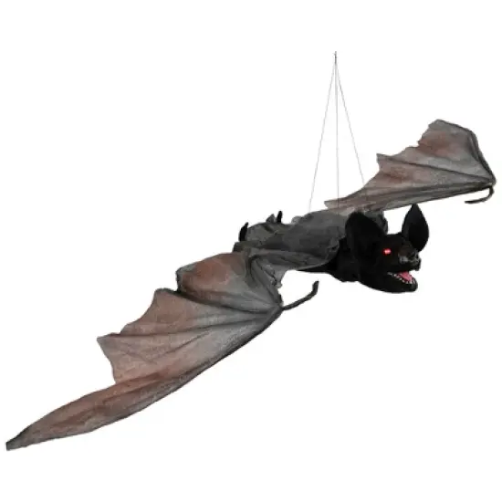 Northlight LED Lighted Animated Halloween Bat with Wings - 48" image {3}