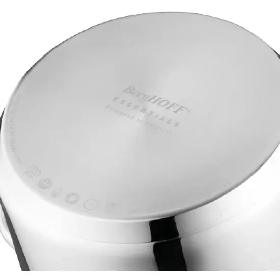 BergHOFF Comfort 18/10 Stainless Steel 6.25" Saucepan 1.7Qt., Long Handle, Glass Lid image {3}