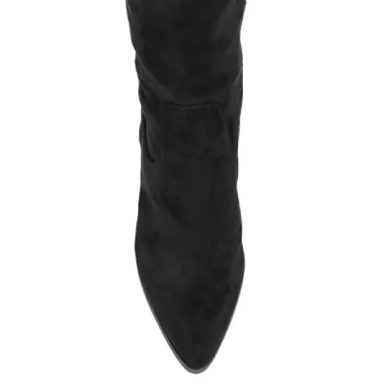 Journee Collection Womens Paras Tru Comfort Foam Wide Calf Stacked Heel Over The Knee Boots image {3}