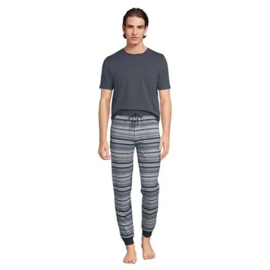 Lands' End Men's Knit Jersey Pajama Sleep Set image {12}