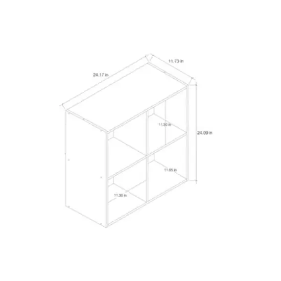 4 Cube Decorative Bookshelf - Room Essentials&trade; image {5}