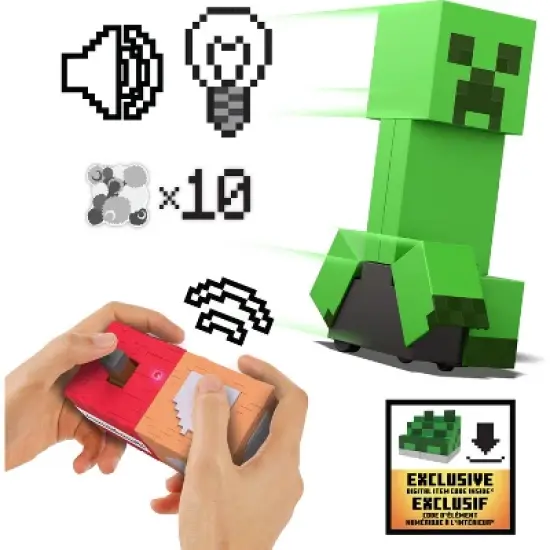 Minecraft Exploding RC Creeper with Lights & Sounds with 10 Explosion Particles and DLC Code image {5}