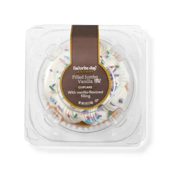 Vanilla Filled Jumbo Cupcake - 6oz - Favorite Day&trade; image {3}
