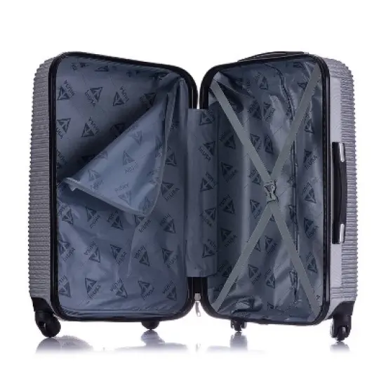 InUSA Checked Royal Lightweight Hardside Spinner Suitcase image {8}