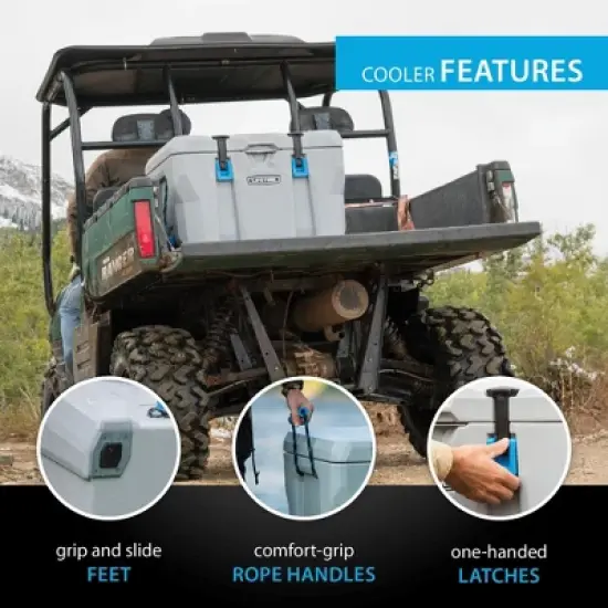 Lifetime 55 Quart High Performance Cooler, White and Pink (91245) image {5}