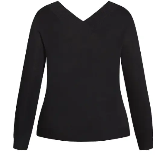 Women's Plus Size Sweet Love Sweater - black | CITY CHIC image {5}