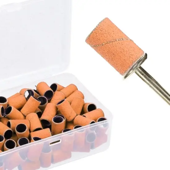 Unique Bargains 240 Grit Nail Drill Bits Sanding Bands Gel File Polish Remover For Electric Nail Tools 100 Pieces image {5}