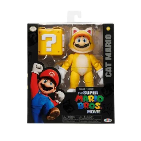 Nintendo The Super Mario Bros. Movie Cat Mario Action Figure image {1}