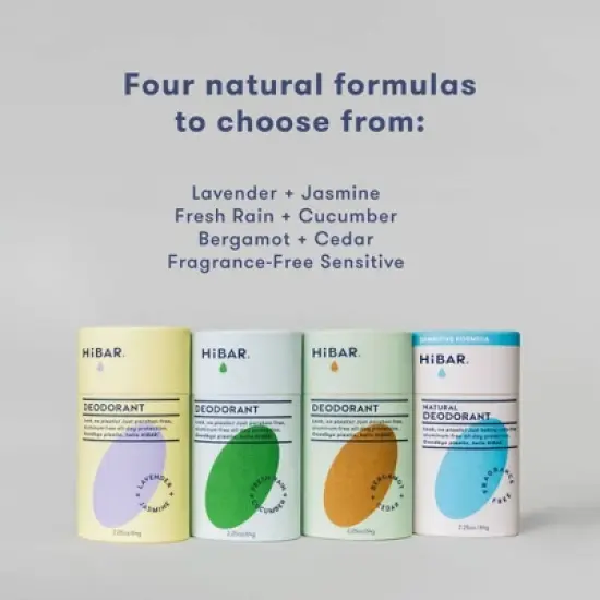 HiBAR Solid Deodorant - Fresh Rain + Cucumber - 2.25oz image {2}