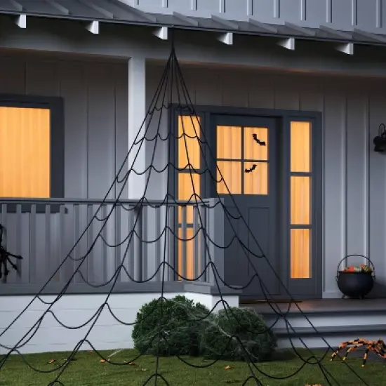 25' Mega Spiderweb Halloween Decorative Prop Black - Hyde and EEK! Boutique&trade; image {1}