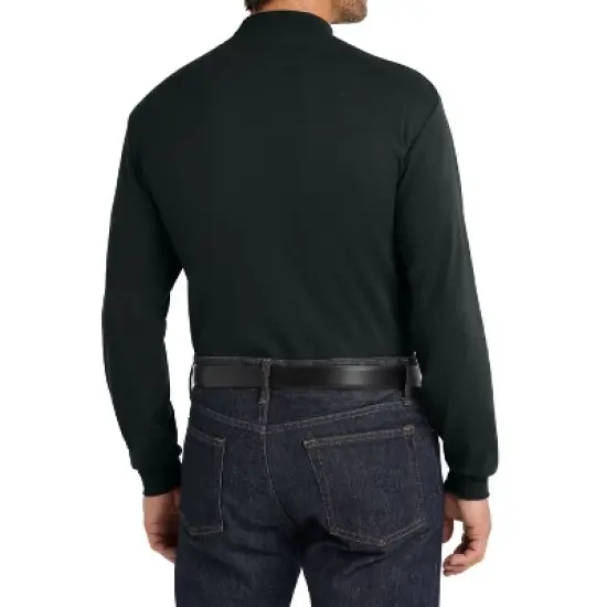 Mafoose Men's Casual Long Sleeve Interlock Knit Coller Mock Turtleneck Sweaters image {1}
