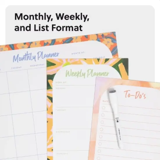 U Brands 4pc Vinyl Magnetic Planner Set Artist Touch image {4}