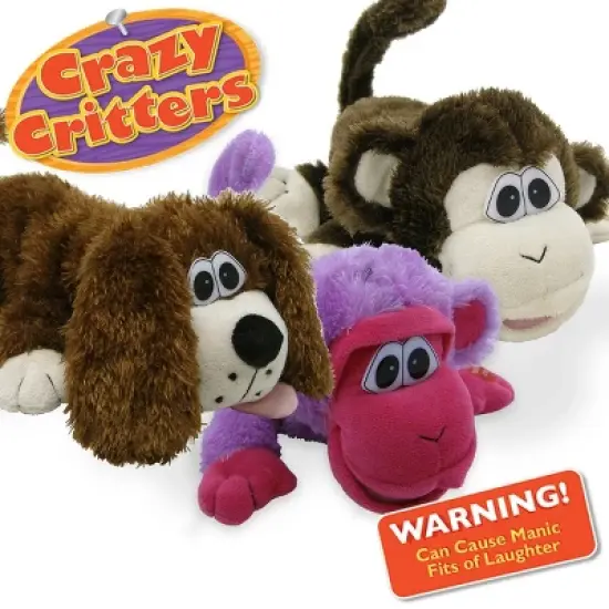 Flipo Crazy Critters Freddie The Purple Monkey Laughing Rolling Stuffed Animals Pets image {1}