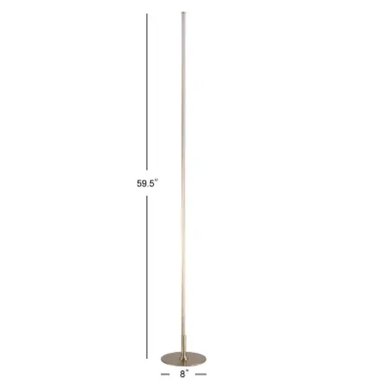 59.5" Iris Floor Lamp (Includes Energy Efficient Light Bulb) - JONATHAN Y image {3}