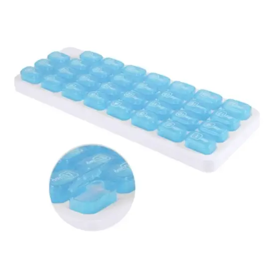 Unique Bargains 31 Grids Keyboard Style Pill Case 1 Pc image {2}