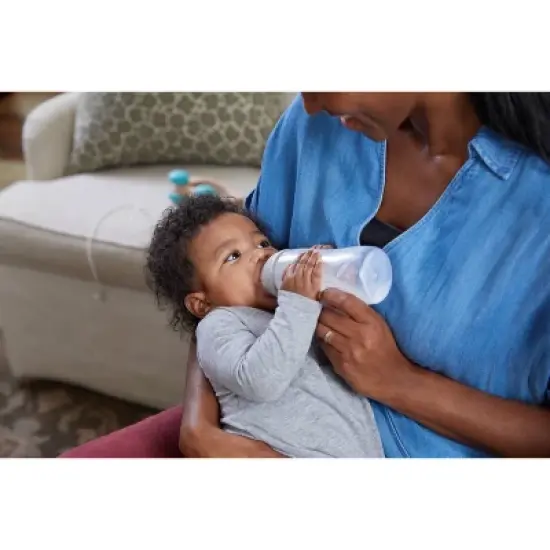 NUK 3pk Smooth Flow Bottle Safari Animals - Elephant  image {3}