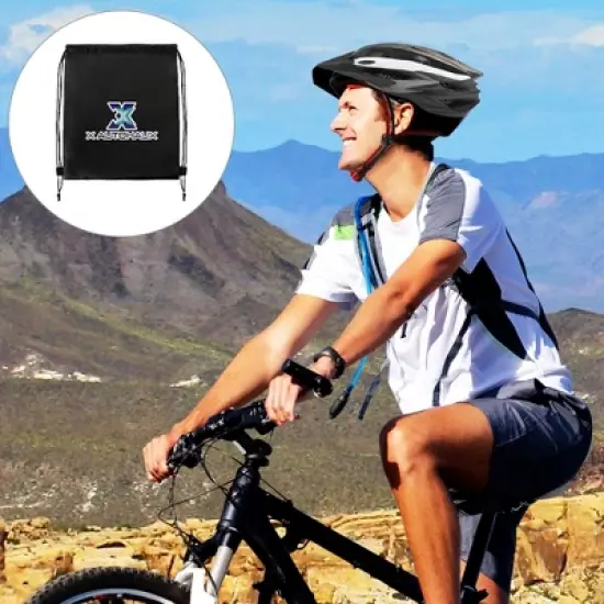 Unique Bargains Adult Moutain Bike Helmet Road Cycling Helmet with 2 Detachable Visors Rear Light 1 Pc image {1}