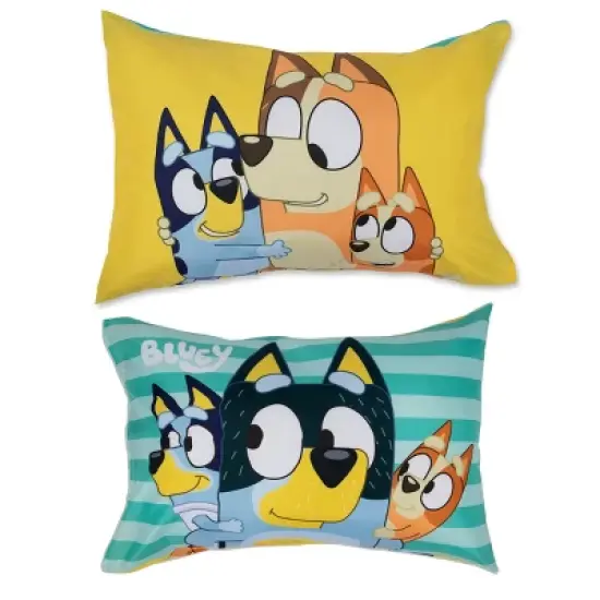 NoJo Bluey 4 Piece Toddler Bed Set - Includes Comforter, Fitted Bottom Sheet, Flat Top Sheet, Reversible Pillowcase image {4}