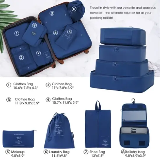 4 PCS Expandable ABS Hard Shell Luggage Set with Spinner Wheels and TSA Lock + Travel Bags - ModernLuxe image {5}