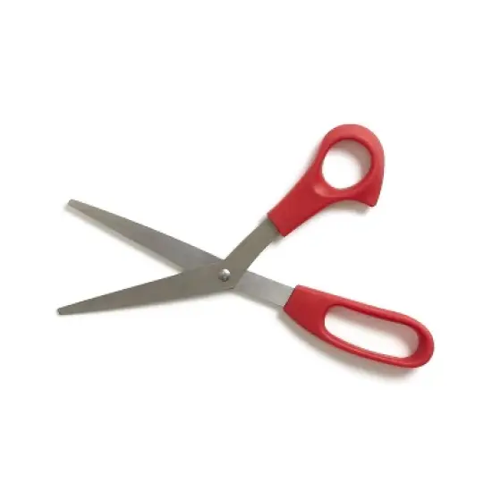 Baseline 8" Stainless Steel Scissors Red 55829 image {1}