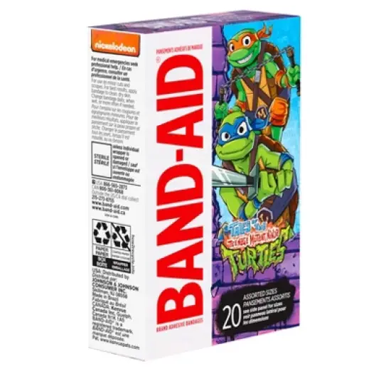 Band-Aid Brand Adhesive Bandages for Kids' - Nickelodeon TMNT - Assorted Sizes - 20ct image {1}