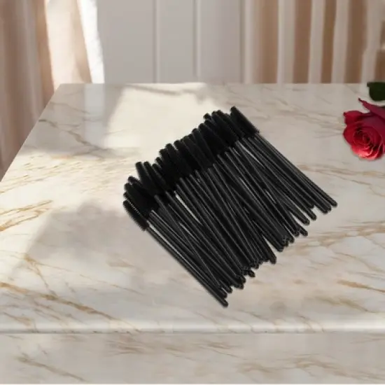 Unique Bargains Convenient Silicone Eyelash Brush 50 Pcs image {3}