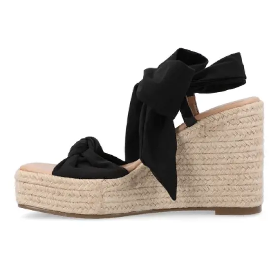 Journee Collection Womens Surria Tru Comfort Foam Espadrille Platform Wedge Sandals image {1}