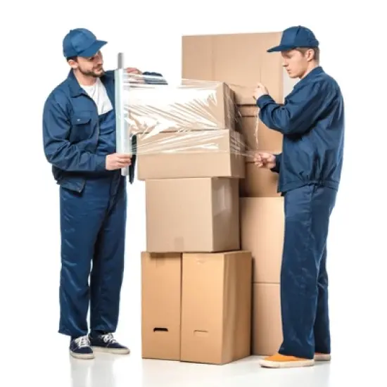 UBMOVE Pack of 4 Large Cast Stretch Wrap 20" x 1000'; 80G Roll with Handle image {6}